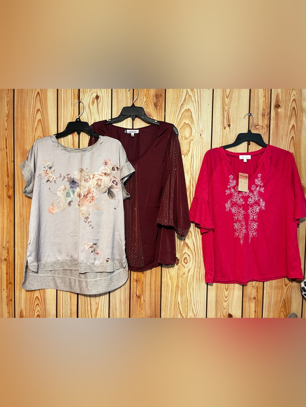 Lot Women’s Tops Blouse Rayon Polyester Size XL Set Of 3PC J.Lo Simply Vera